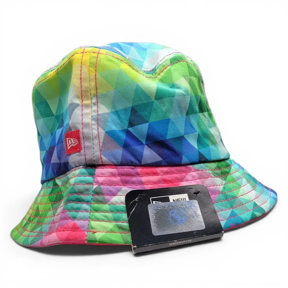 NWT LA Kings New Era Youth Gem Geometric Bucket Hat NHL Multicolor Official